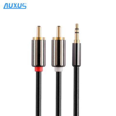 China Best quality car 3.5mm to aux cable. 2 rca cable for sale