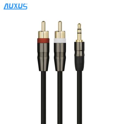 China 3.5mm aux cable. High Quality Car To 2 RCA Cable , 2RCA Y Splitter Cable for sale