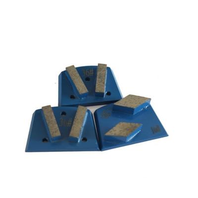 China Good Quality Durable Trapezoid Diamond Grinding Blocks Disk Metal Bond Grinder Diamond Grinding Tools Concrete for sale