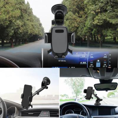 China Wholesale Adjustable Car Phone Holder Mount Nice Quality Multifunctional Gravity Car Phone Holder For Car Dashboard Windshield for sale