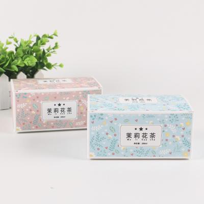 China Recycled Materials Box Custom Drawer Color Draw Box Manufacturers Folding Food Packaging Tea Box White Card Wholesale for sale