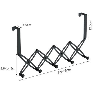 China New Arrivals Heavy Duty Folding Stocked Coat Wall Hanger Stainless Steel Over Door Hook Rack for sale