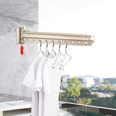 China Eco-friendly Household Type Folding Wall Hanger Wall Mounted Clothes Rack Multifunctional Wall Clothes Rack for sale