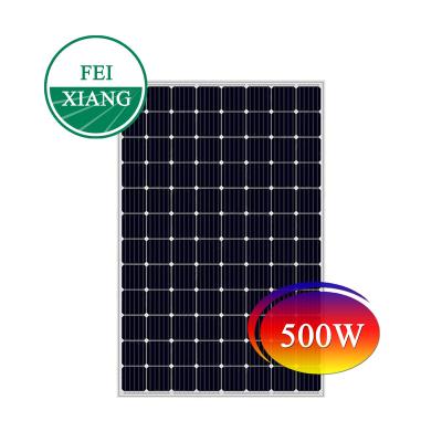 China Black Mono Cells 430w 450w 500watt PV Modules Precio de solares Solar Power System Half Paneles for sale