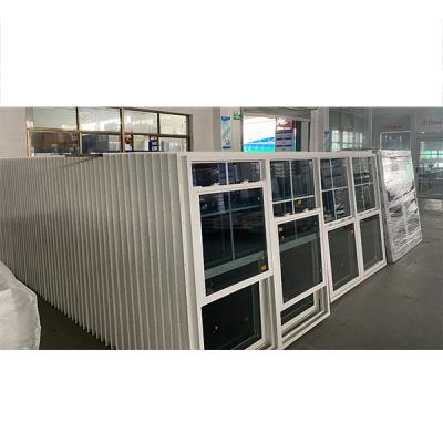 China American magnetic screen window hung upvc or aluminum single hung window grill for sale with nail fins for sale