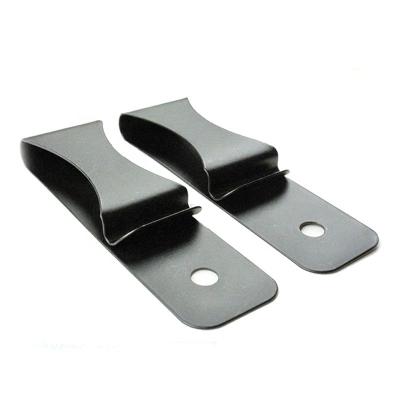 China Carbon Steel Custom High Precision Spring Metal Holster Belt Clip for sale