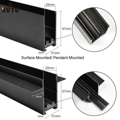 Cina la luce magnetica ad alta tensione della pista di 220v LED ha incastonato la ferrovia di alluminio della pista di 1m/1.5m/2m in vendita