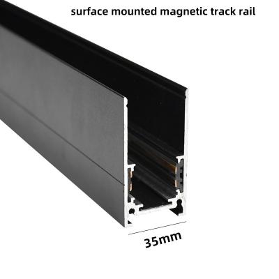 Cina La superficie magnetica del sistema della luce della pista della famiglia 48v 35mm ha montato in vendita