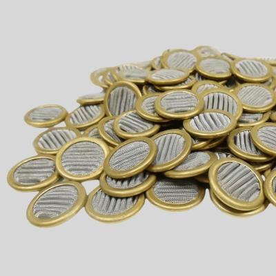 China Alloy Mesh Pleated Filter Disc Micron 10mm 12mm 14mm 20mm 30mm 40mm for sale