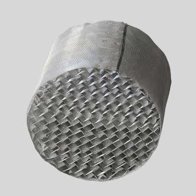 China Metal Woven Mesh Structured Packing High Flow Rate for sale