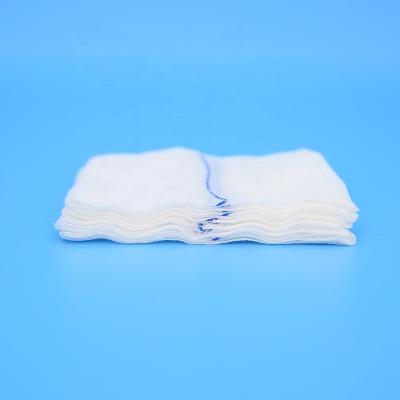 China China Hospital High Quality Sterile White Cotton X-ray Detectable Health Services Gauze 7.5*7.5 Swabs for sale