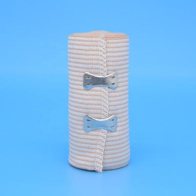 China Custom Medical Disposable Soft Elastic Gauze Roll Bandage Hot Selling Elastic Gauze Roll Bandage With Woven Edge for sale