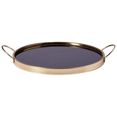 China Sustainable Stainless Steel Serving Tray Round Soup Dish / Round Food Dish for sale