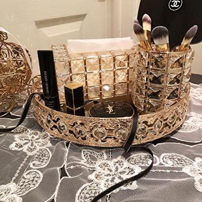 China Sustainable Luxury Rectangular Acrylic Fruit Serving Tray Polyresin Mirror Tray for sale