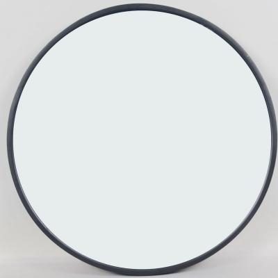 China New Round Shape Decorative Antique Black Metal Frame Decorative Wall Mirrors for sale