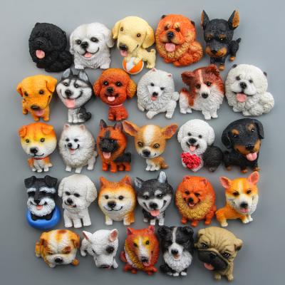 China polyresin 3d craft supplies animal custom dog resin fridge magnet for sale for sale