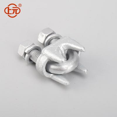 China Electric Power line Construction Shangyuan Best sale JK Type  Steel Wire Clip Bolts Electric Power Fitting For  Overhead Line for sale