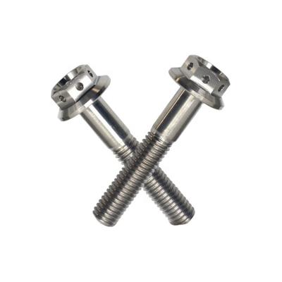 China Motorcycle Parts Gr5 Alloy Titanium Flange Motorcycle Head Bolts for sale