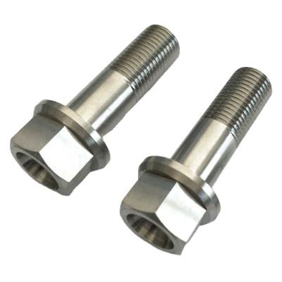 China Motorcycle Parts Gr5 Titanium Bolt M6 M8 M10 Titanium Hex Motorcycle Flange Bolt for sale