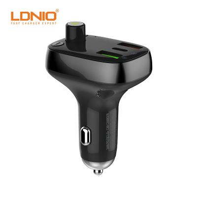 China LDNIO C704Q FM Universal Mobile Phone Car Charger For Phone Fast Charge 1PD 1QC4+ 1USB (AUTO ID) USB Phone Car Charger Adapter for sale