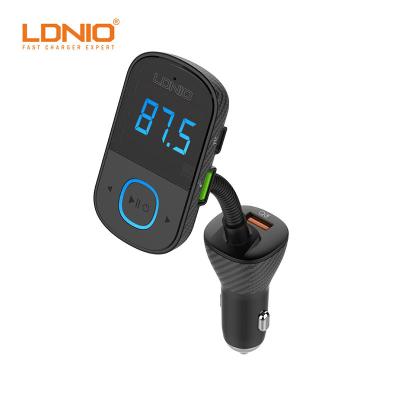 China LED Indicator LDNIO C705Q PD QC Fast Car Charger Max 43W LED Display BT 5.0 FM Transmit USB 3 Left Car Phone Charger for sale