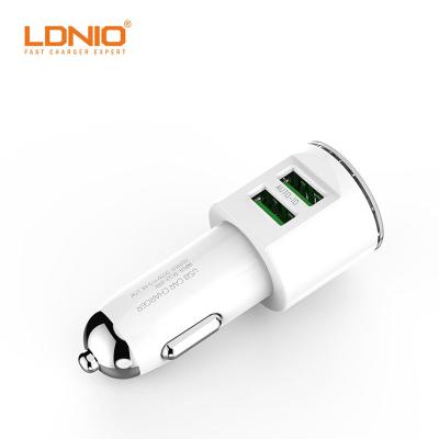 China LDNIO DL-C29 Mobile Phone Car Charger QC3.0 Converter DC Fast Charging Adapter Car Mobile Phone Fast Chargers for sale