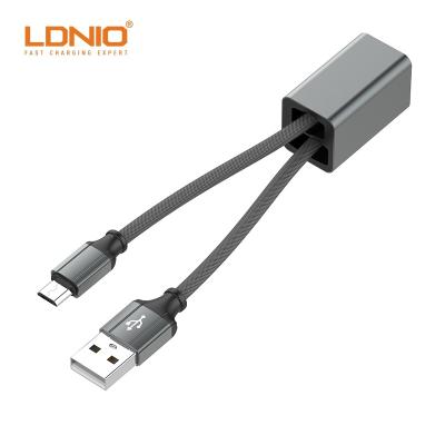 China High Speed ​​Data Charging LDNIO LC98 2.4A Cable 25CM Length Key Chain Design Stable Fast Charging And Data Transfer Cable for sale