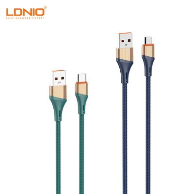 China Multi Function Data Transfer Cable LDNIO LS631 30W Charger Cable For iPhone Aluminum Alloy Data Transfer Fast Charging Cable Micro Type C 1 Meter USB Cables for sale