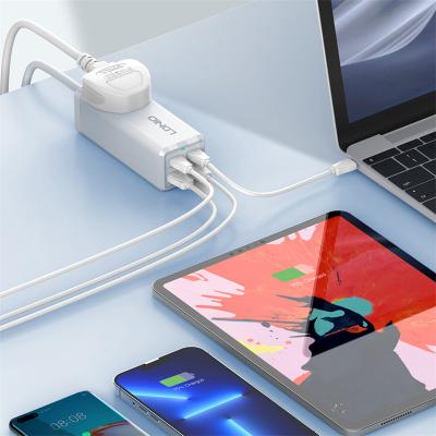 China Power Strip With USB New Arrivals LDNIO Multi-Function Chargers Small Size Power Strip With 4 USB Ports UK Plug And Socket 65W UK PD Adapter for sale