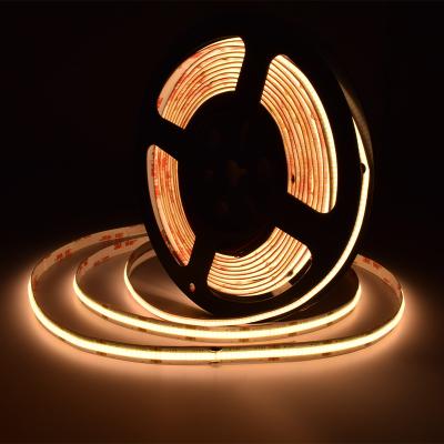 China Hotel High Density Led Strip 24v 280 Flexible Led Strip Cob Led Strip Light 24v Adjustable White Cob Led Strip 2700K-6500K for sale