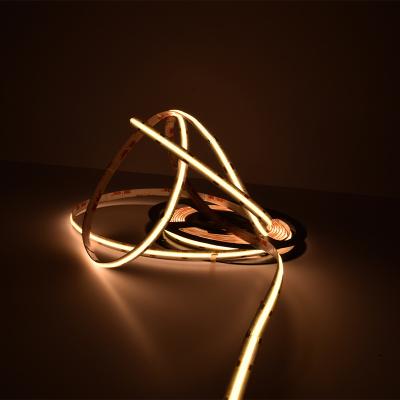 China Hot Sale Hotel Small 8MM Ultra Thin COB Led Strip 24v LED Flexible Strip Light Blue Yellow Green Warm Cold White Color for sale