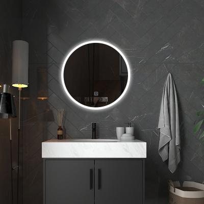 China New Modern Style Smart Wall Mounted Led Illuminated Round Mirror Bathroom Mirror With Led Light for sale