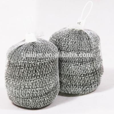 China Sustainable Kitchen Cleaning Galvanized Mesh Scourer In Net Bag Packing, Galvanized Mesh Scourer for sale