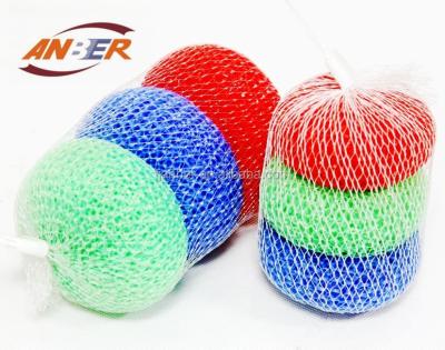 China Sustainable 8gr Mesh Plastic Scrubber For Household Cleaning , Colored Plastic Scrubber for sale