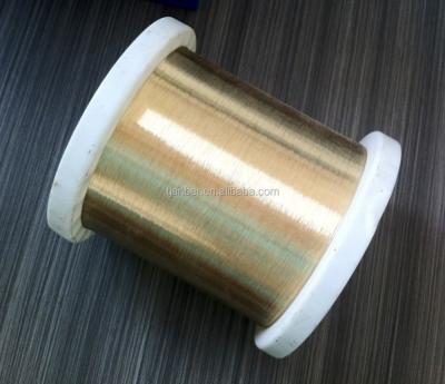 China Iron Industrial Brass Coated Wire 0.09mm (Gold Color) for sale