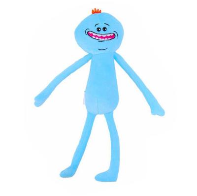 China Toy Custom Hot Selling Battery Operated Mr. Meeseeks Plush Grindstone And Morty Stuffed Cartoon Doll Toys For Children for sale