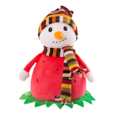 China Wholesale High Quality Plush Snowman Stuffed Pillow Soft Toy Custom Creative Christmas Snowman Stuffed Doll Plush Toy Lovely for sale