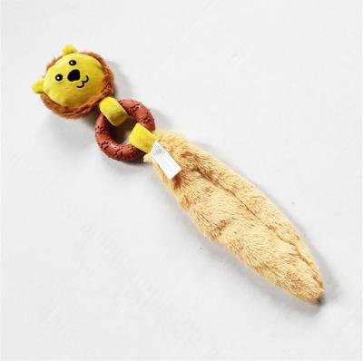 China New Design Viable Wholesale Popular Yellow Animal Shape Plush Chew Interactive Dog Cat Pet Toy for sale