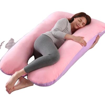 China Anti-static Hot Sale Competitive Price High Quality Velvet U-shape Memory Foam Comfortable White Neck Rest Good For Spine for sale