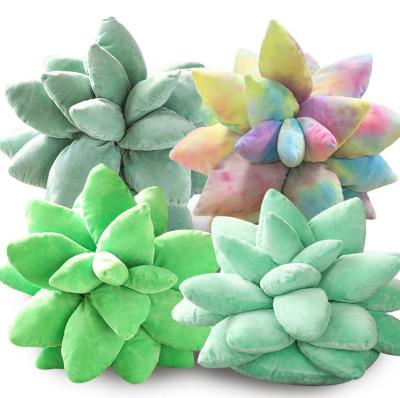 China Wholesale Custom Anti-Static Simulated Succulent Plants Pillow Stuffed Toy Stuffed Plush Seat Cushion for sale