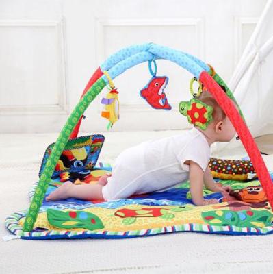 China Hot Sale Educational Toy Custom Plush Baby Play Mat Baby Toys Newborn Crawling Soft Blankets Play Mat Gym Toddler Activity Mat for sale