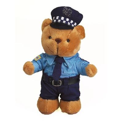 China Custom cute soft plush police gift promotion gift soft teddy bear, China plush toy teddy bear export for sale