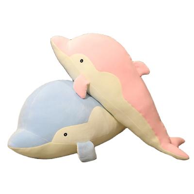 China Cheap Gift Factory Price Stuffed Cartoon Doll Stuffed Plush Toys Lovely Dolphin Animal Pillow Relaxing Toy for sale