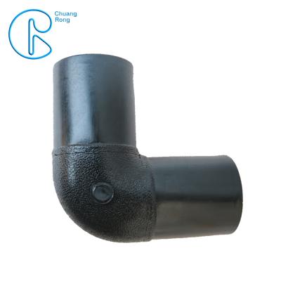 China Gas Polyethylene Elbow 90 Degree Butt Fusion Fitting HDPE Fittings Water Supply for sale