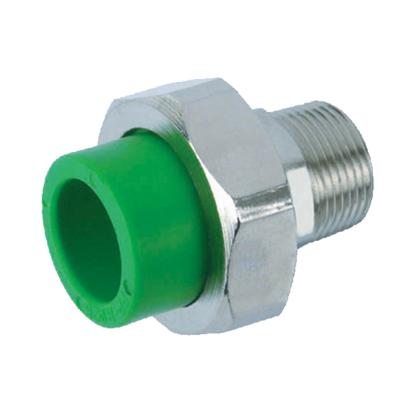 China Male Pipe Fittings Unions PP-R Pipe Fittings PP-R PPR Pipe Fitting For Water Supply Equal for sale