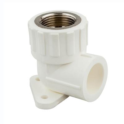 China Female Pipe Fittings PP-R Elbow With Disc PPR Pipe Fittings Elbow PP-R Pipe Fitting For Water Supply Equal for sale