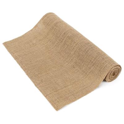 China Simple Natural Vintage Table Runner Rustic Burlap Table Cover for Wedding Table Decorations for sale