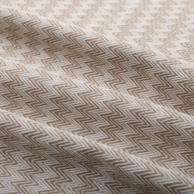 China 59 Inch Wrinkle Resistant Cotton Fabric Burlap Yellow Herringbone Woven Fabric For Home Decorations for sale