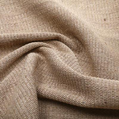 China Organic Dark Brown Cotton Fabric for Sofa Shoes Home Decoration for sale