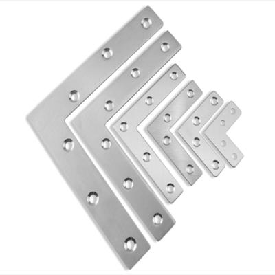 China Stainless Steel L Shape Right Angle Stainless Steel Corner Connector Wood Connector for sale